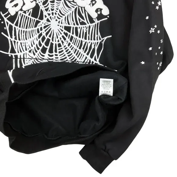 Sp5der - OG Web Hoodie - Black/White