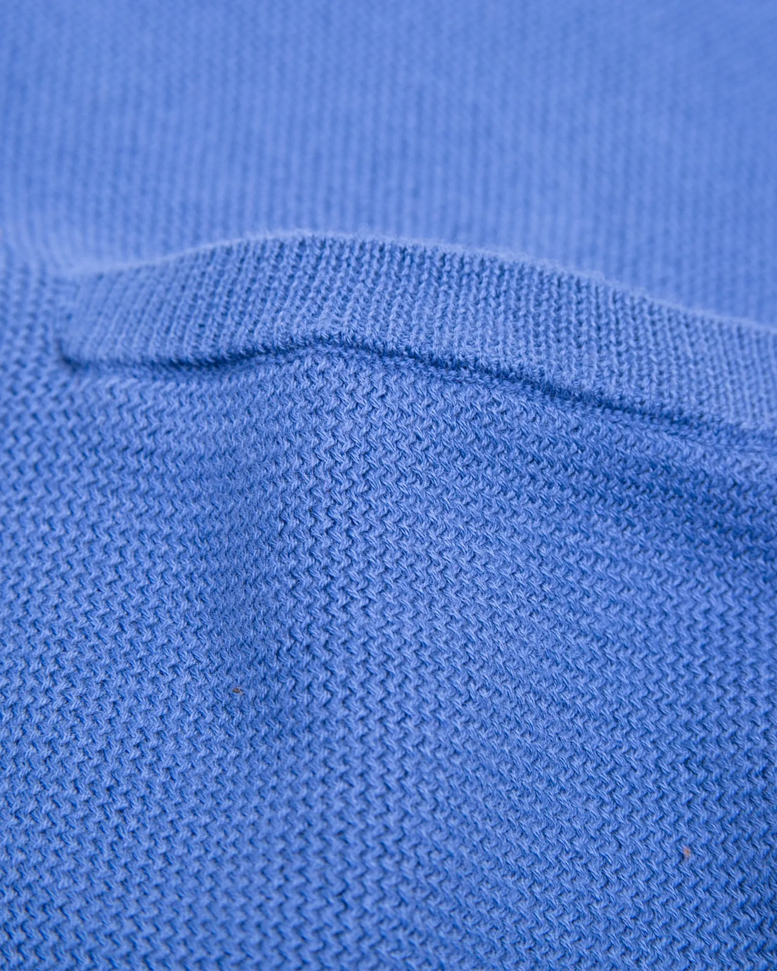 SS Knit Polo - Marine Blue