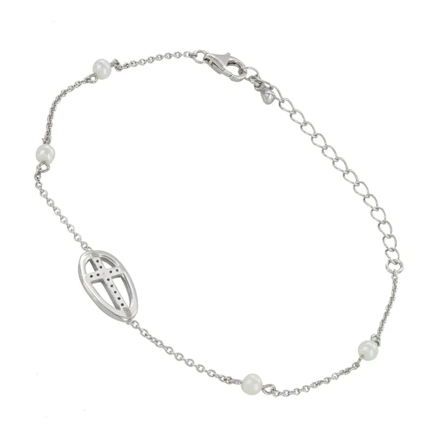 Sterling Lane Virtue of Faith Cross Bracelet - In Stock