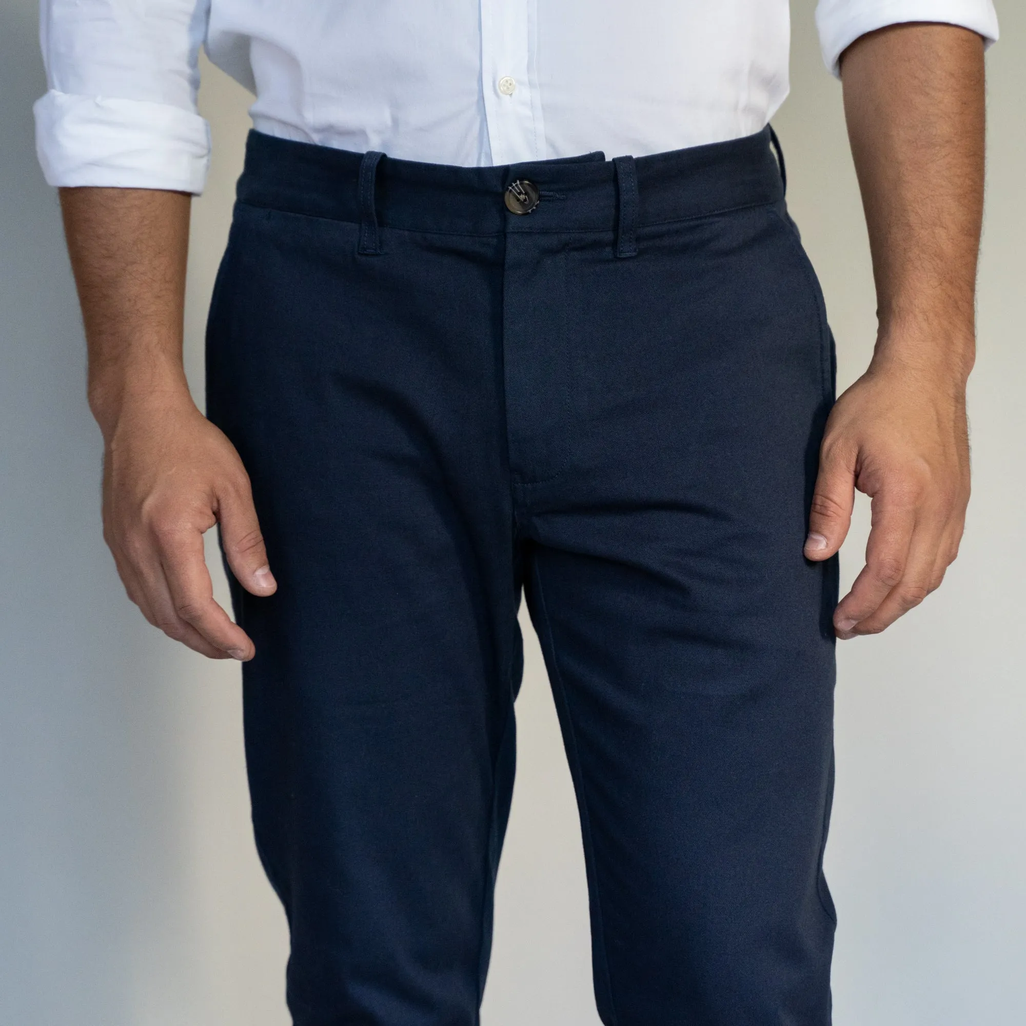 Stretch Chinos Slim Fit - Navy