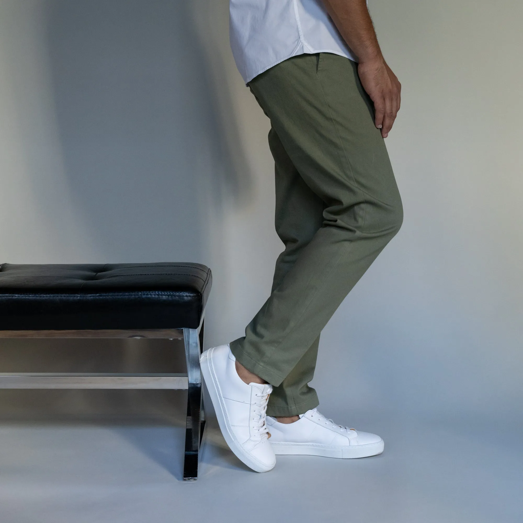 Stretch Chinos Slim Fit - Olive