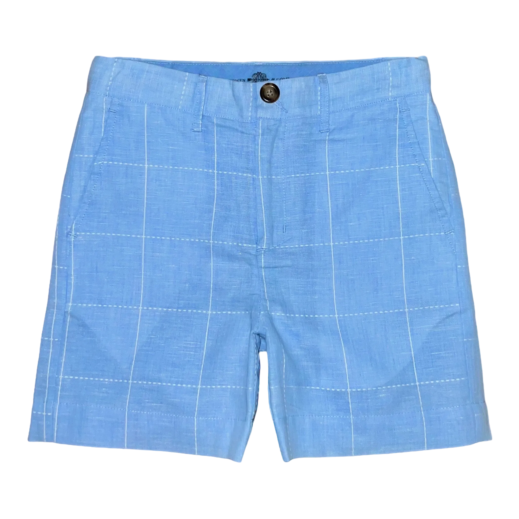 Sweetgrass Shorts - Palmetto Bluff Blue Linen