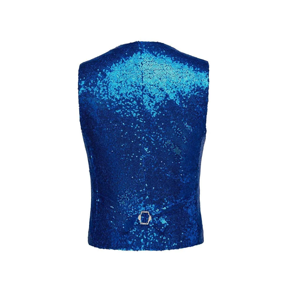 The Crystal Sequin Vest - Sapphire