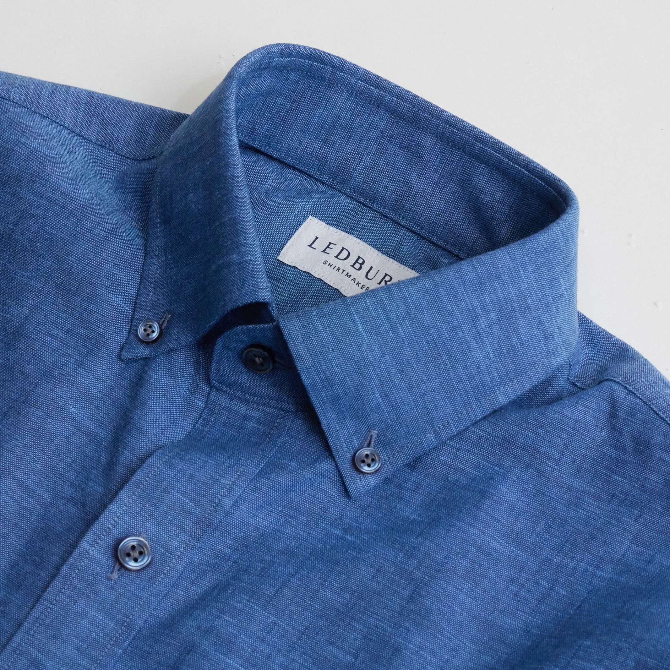 The Medium Blue Sandoval Oxford Chambray Custom Shirt