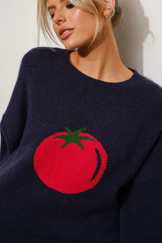 tomato sweater - navy