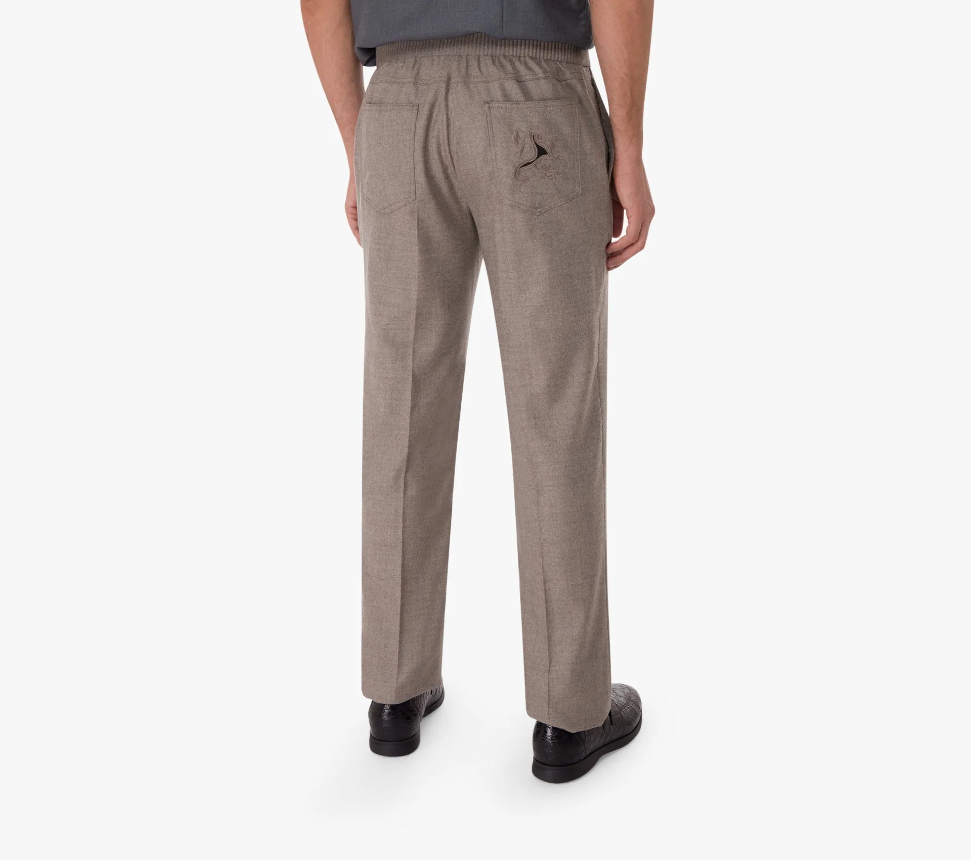 Trousers with Elastic Waistband