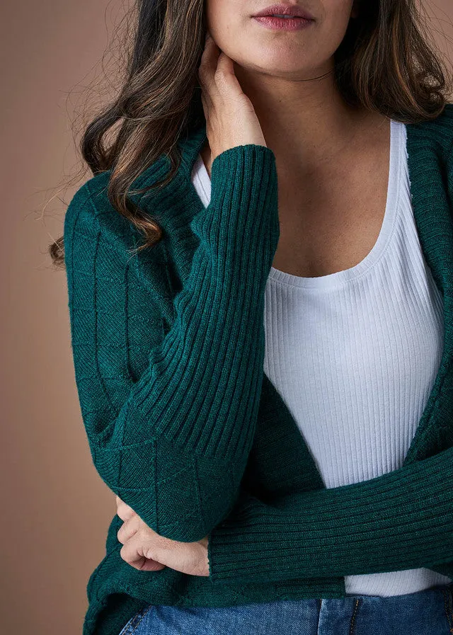 uimi - Saskia Shrug - Merino Wool - Emerald