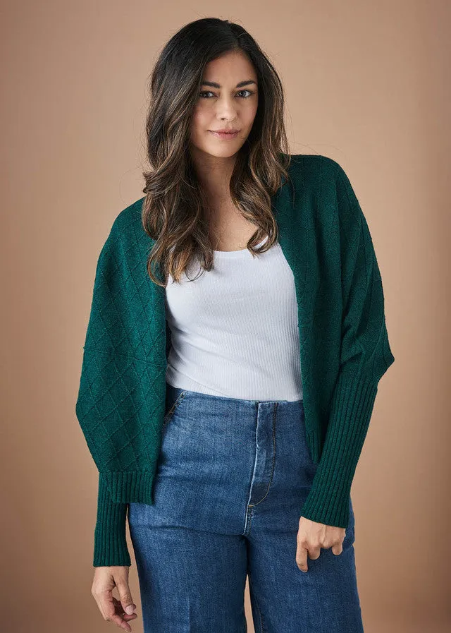 uimi - Saskia Shrug - Merino Wool - Emerald