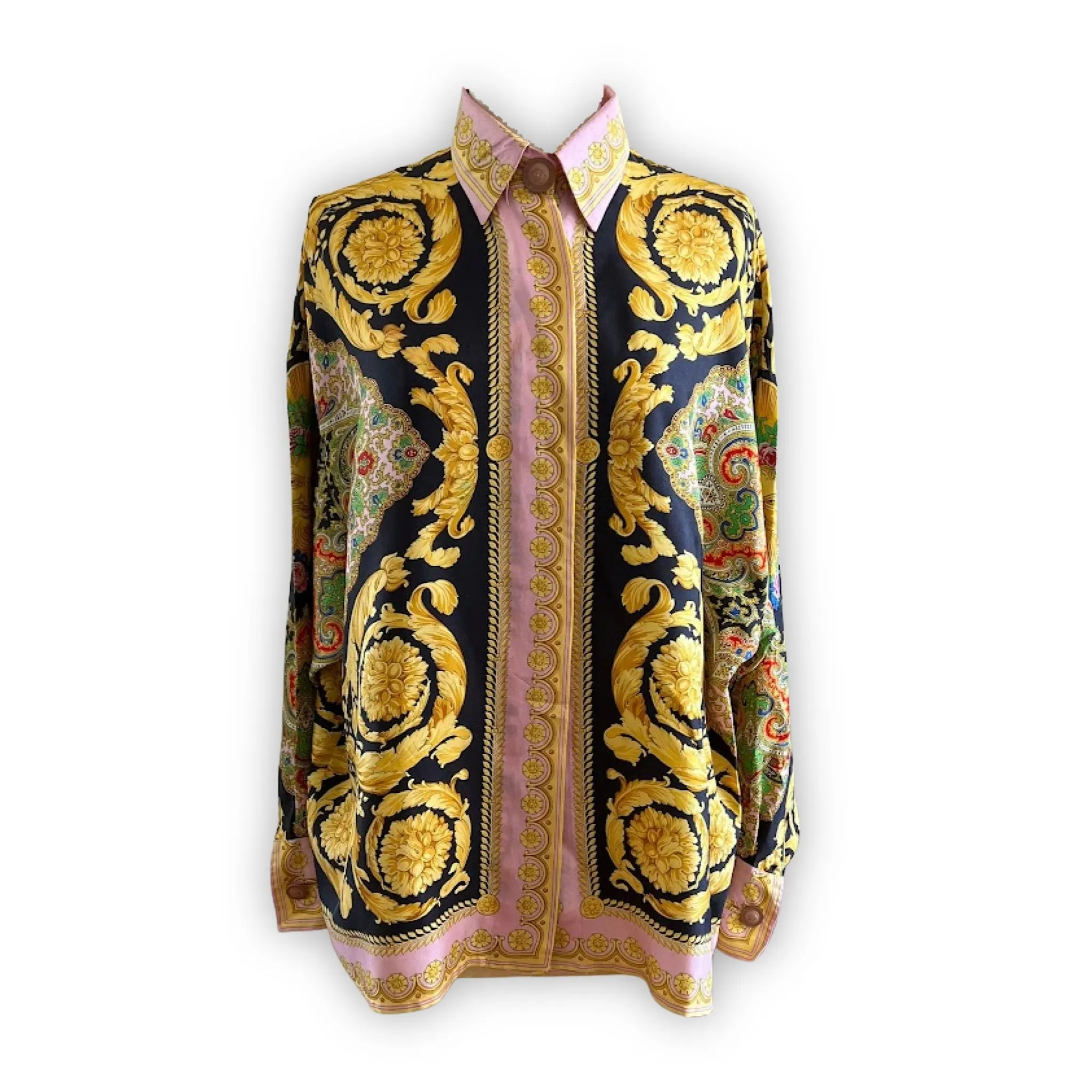 VERSACE Medusa Silk Shirt | Size 44