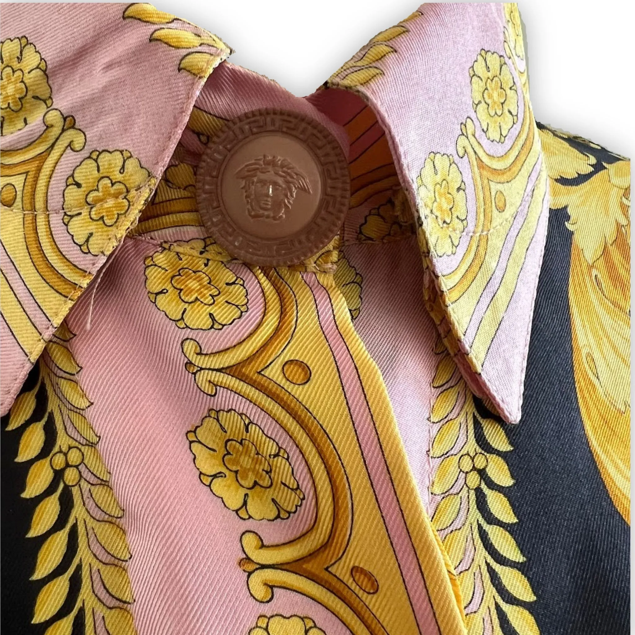 VERSACE Medusa Silk Shirt | Size 44